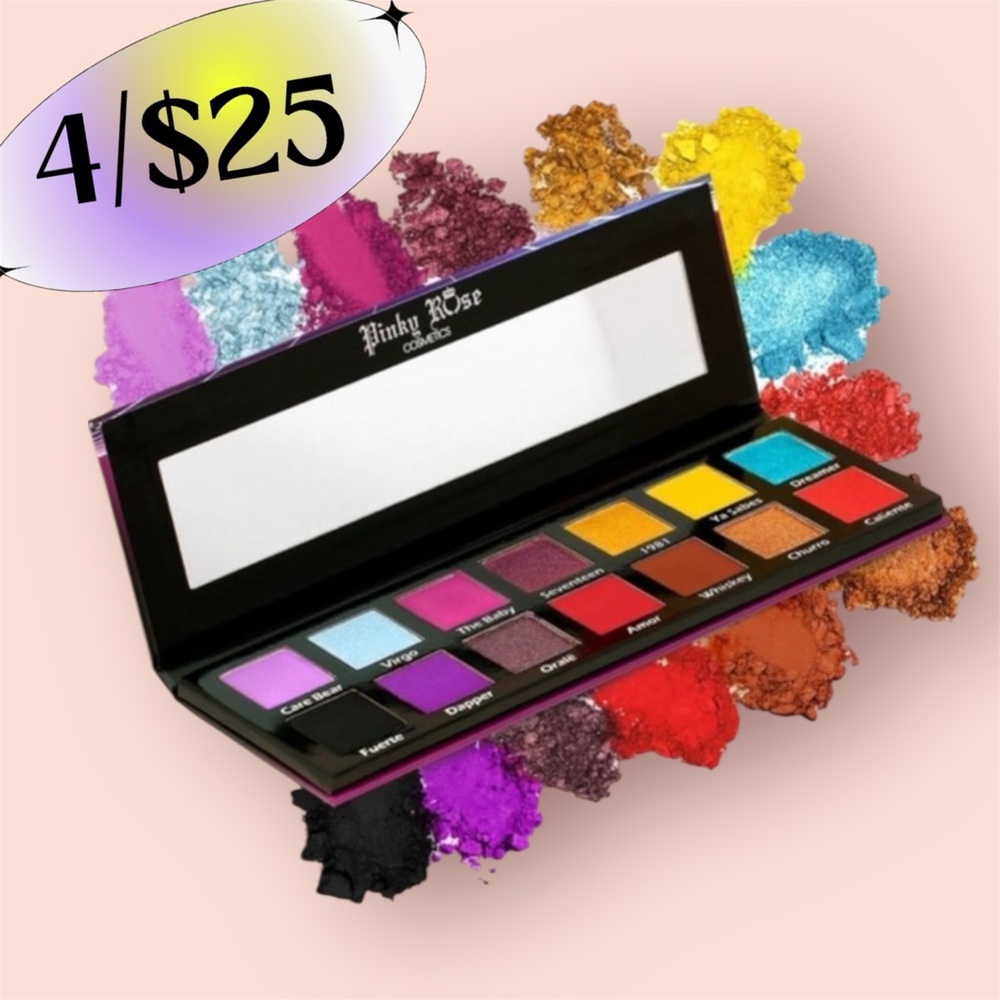 4/$25 Pinky Rose Eyeshadow Pallete 80’s Baby